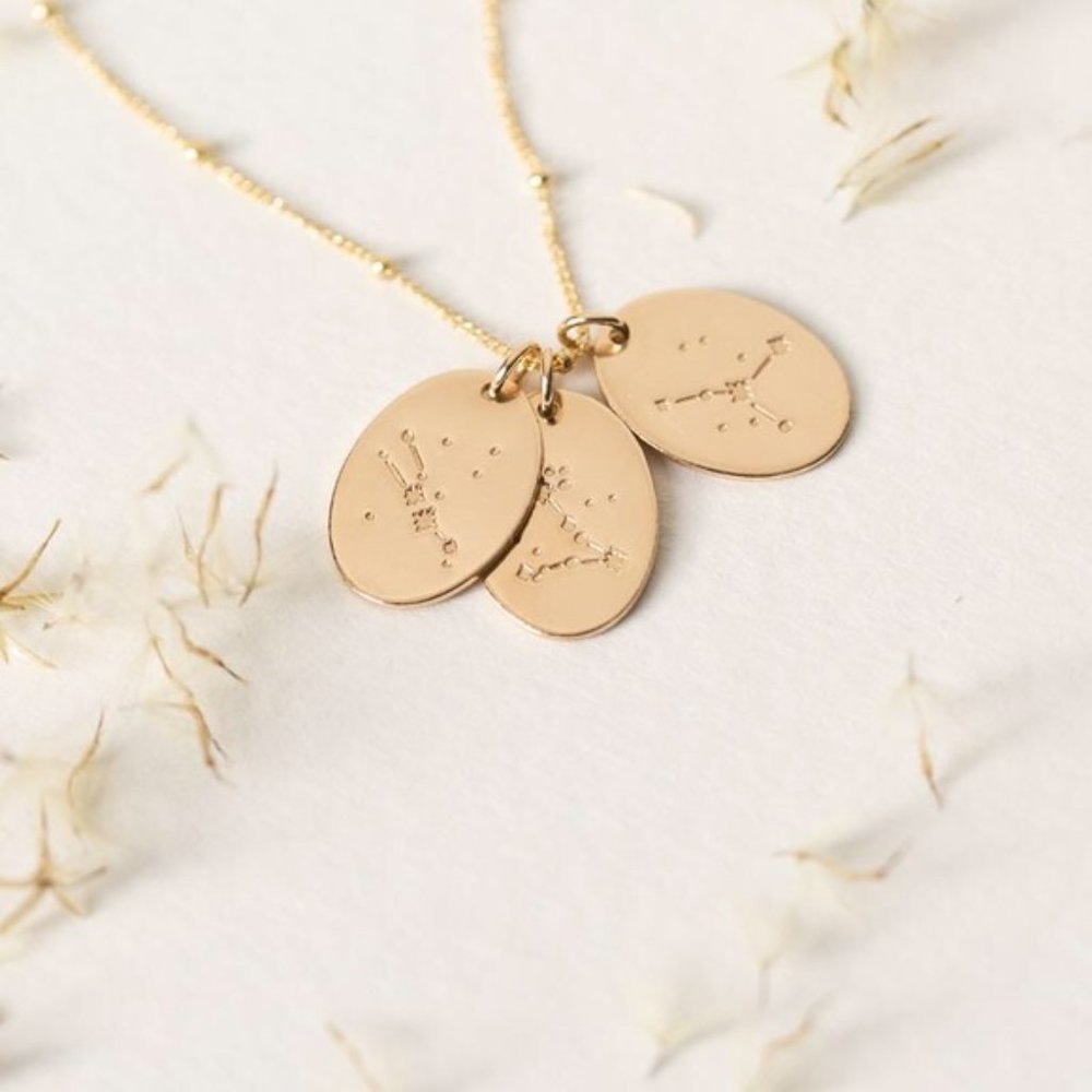Taurus Constellation Minimalist Zodiac Necklace - Picture 10 of 12